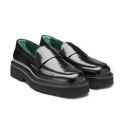 Vinny’s Peeters Black Polido Leather 156-01-999 574003905913 Side Degliuberti